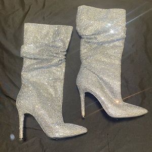 Jessica Simpson Sparkle high-heeled boots
